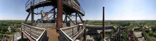 Duisburg, Landschaftspark Nord, Auf dem Hochofen