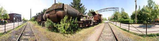 Duisburg, Landschaftspark Nord, Torpedowagen